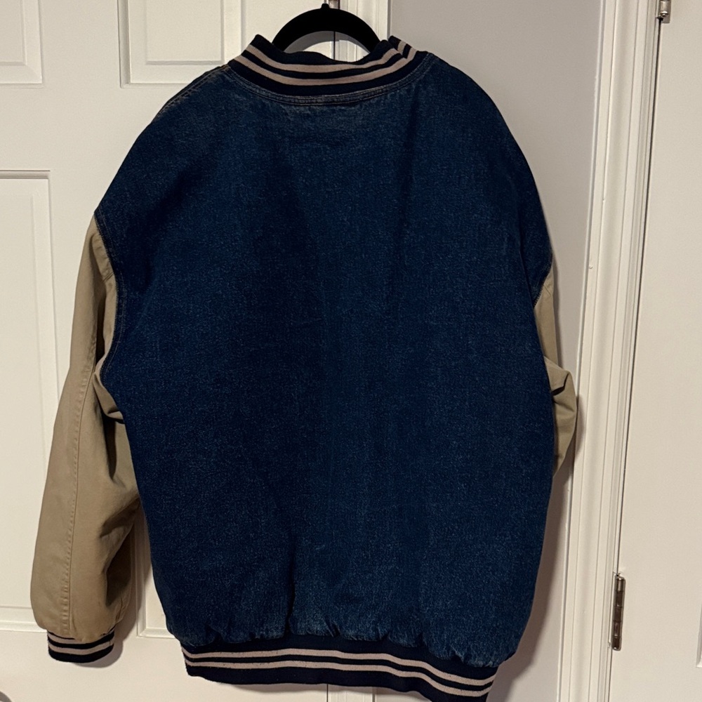 Northwest Territory Blue and Tan Bomber Jacket - Picture 3 of 3
